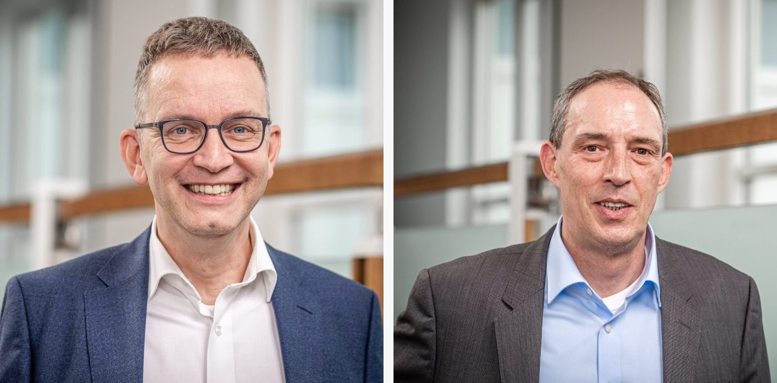 Michael Schack (links, mit Brille) und Michael Pabst (rechts)